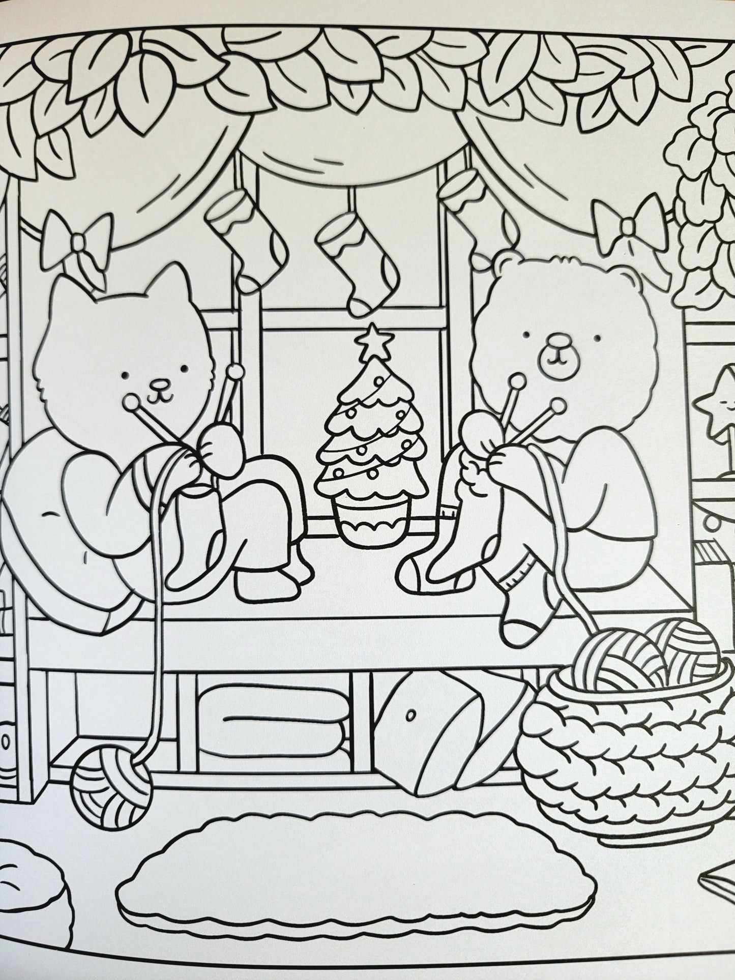 Snuggly Christmas - Coloring Book
