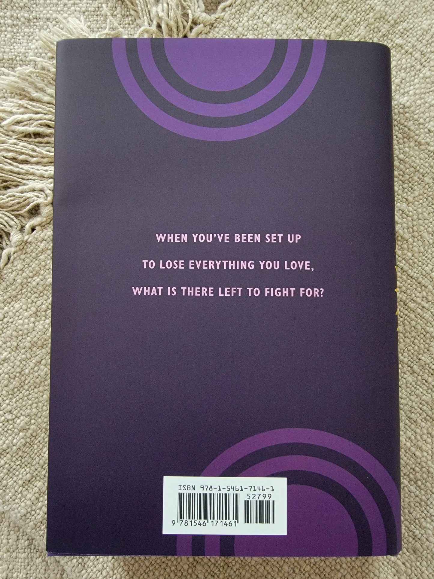 back cover of sunrise on the reaping