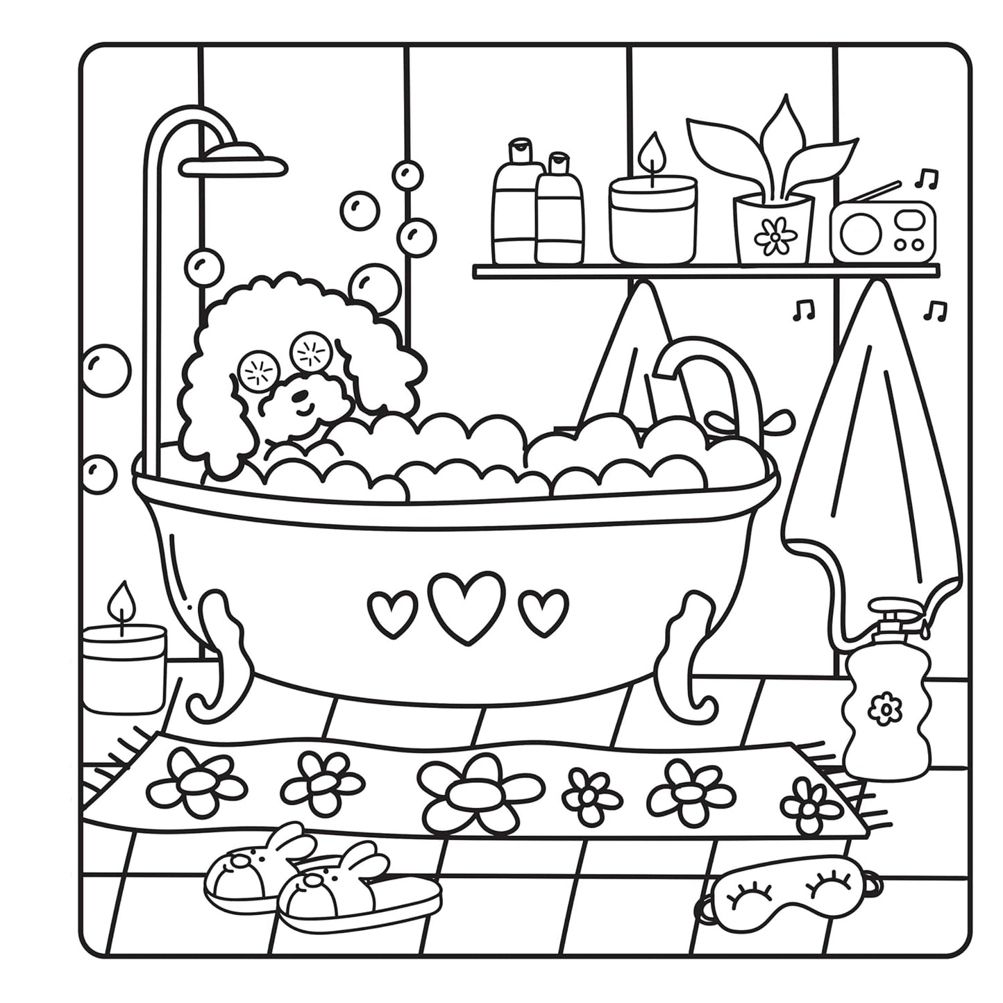 Cozy and Calm - Coloring Book