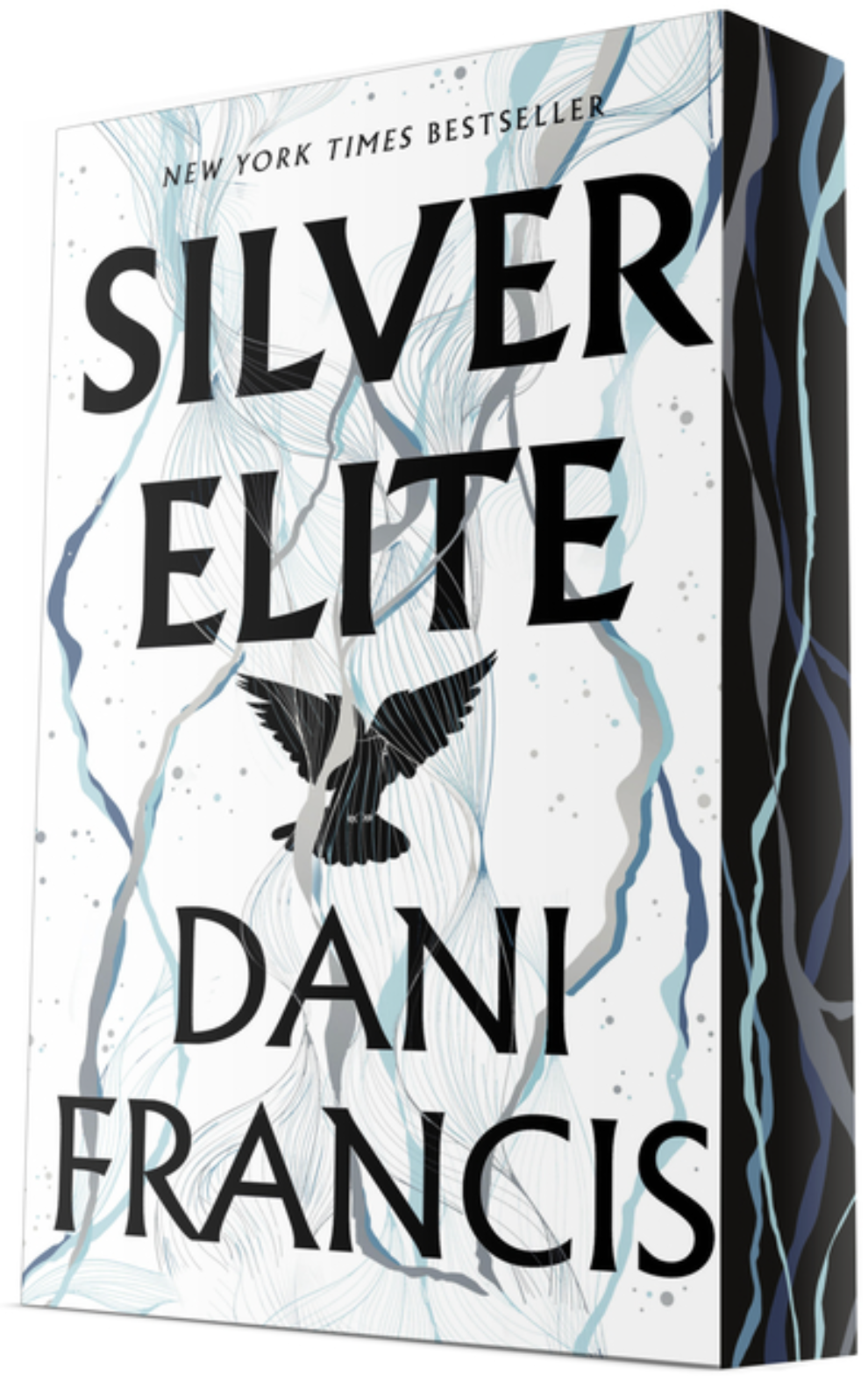 Paperback book cover of 'Silver Elite' by Dani Francis with a sprayed edge design
