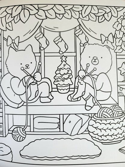 Snuggly Christmas - Coloring Book