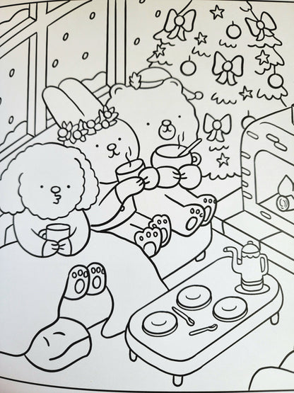 Snuggly Christmas - Coloring Book