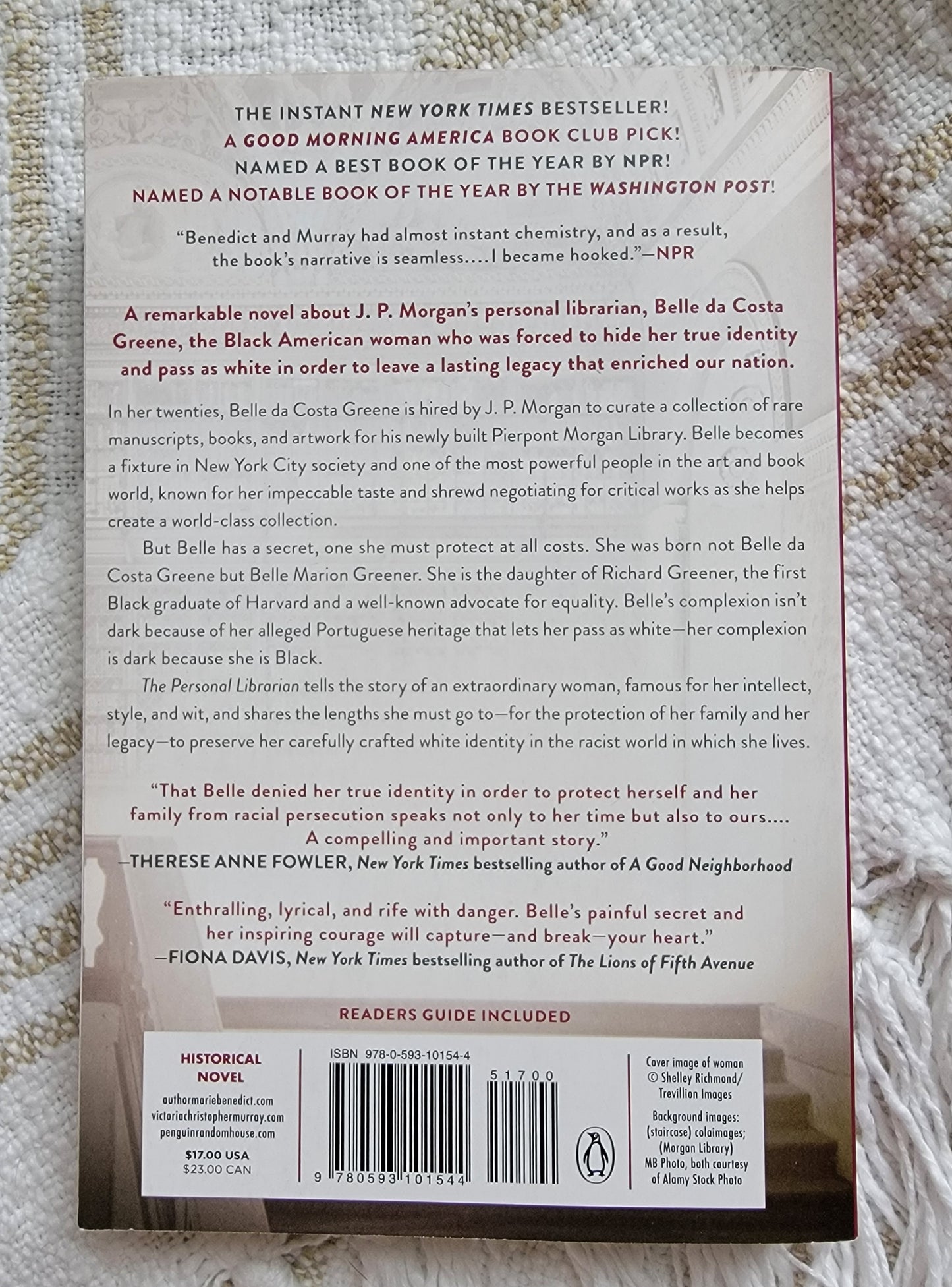 The Personal Librarian by Marie Benedict and Victoria Christopher Murray