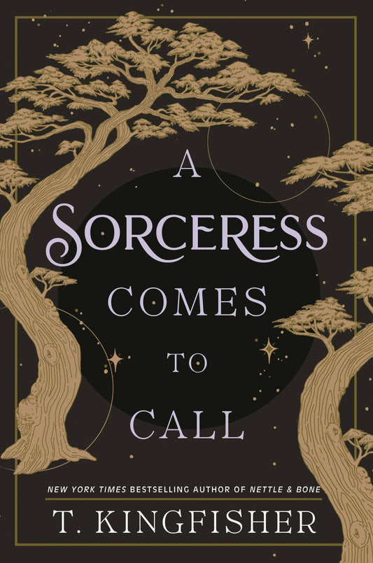 Book cover of 'A Sorceress Comes to Call' with tree design 