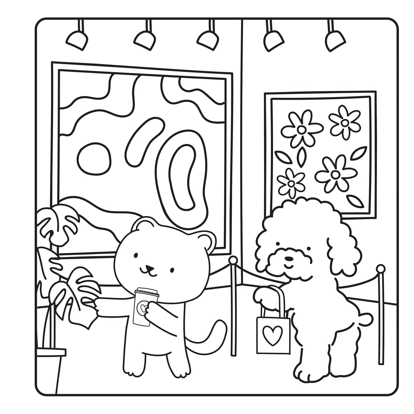 Comfy and Cozy - Coloring Book