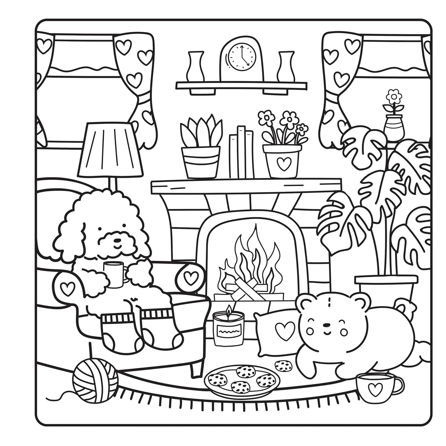 Cozy and Calm - Coloring Book