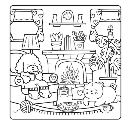 Cozy and Calm - Coloring Book