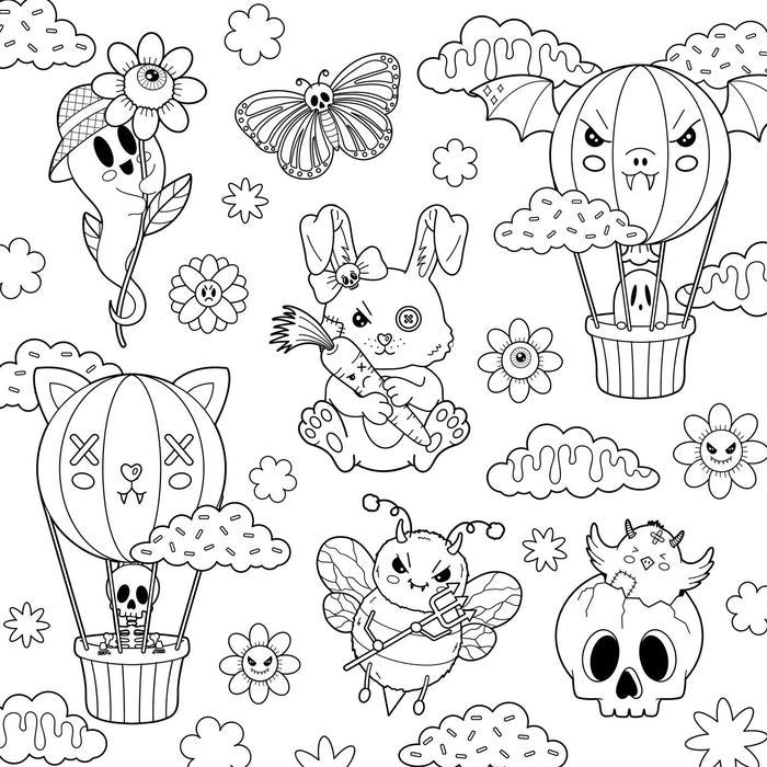 The Creepy Cute Goth Coloring Book