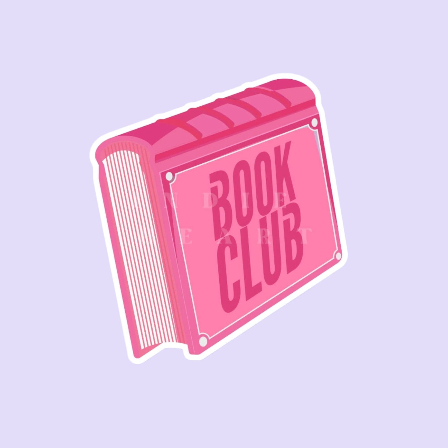 book club written on a pink book cover pop culture reference to 'fight club'