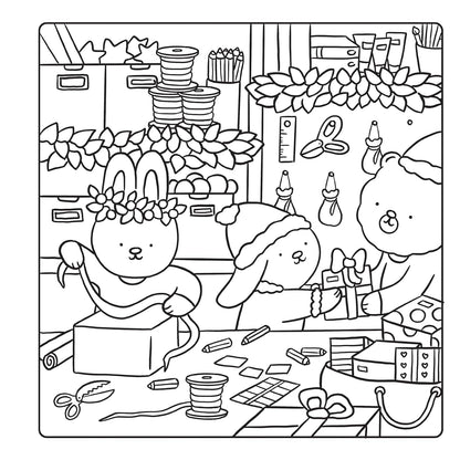 Snuggly Christmas - Coloring Book