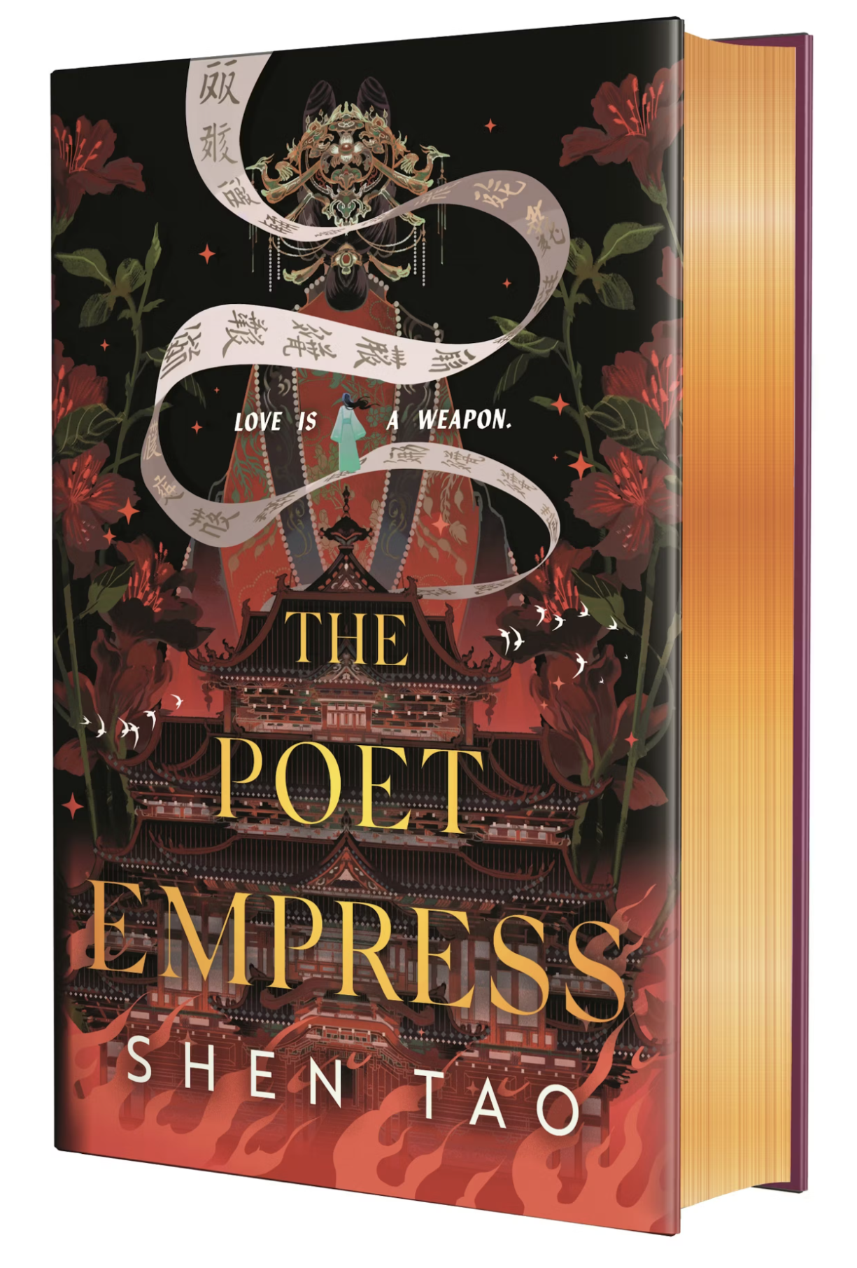Book cover of 'The Poet Empress' by Shen Tao deluxe edition with gold sprayed edges